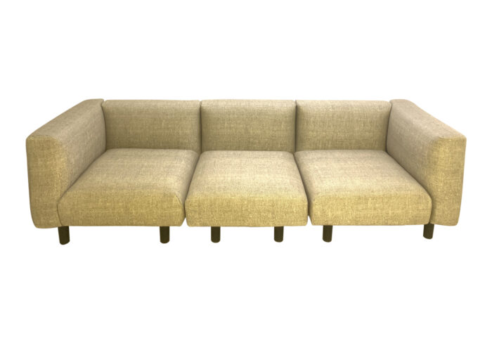 Sectional sofa with changeable cushions 3-seater