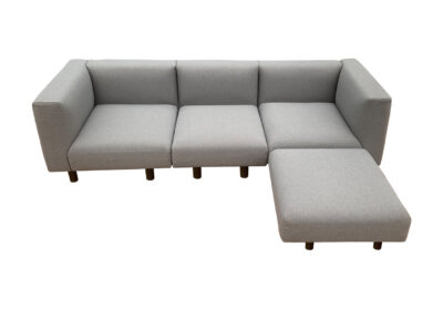 Sectional sofa with changeable cushions 4pcs set
